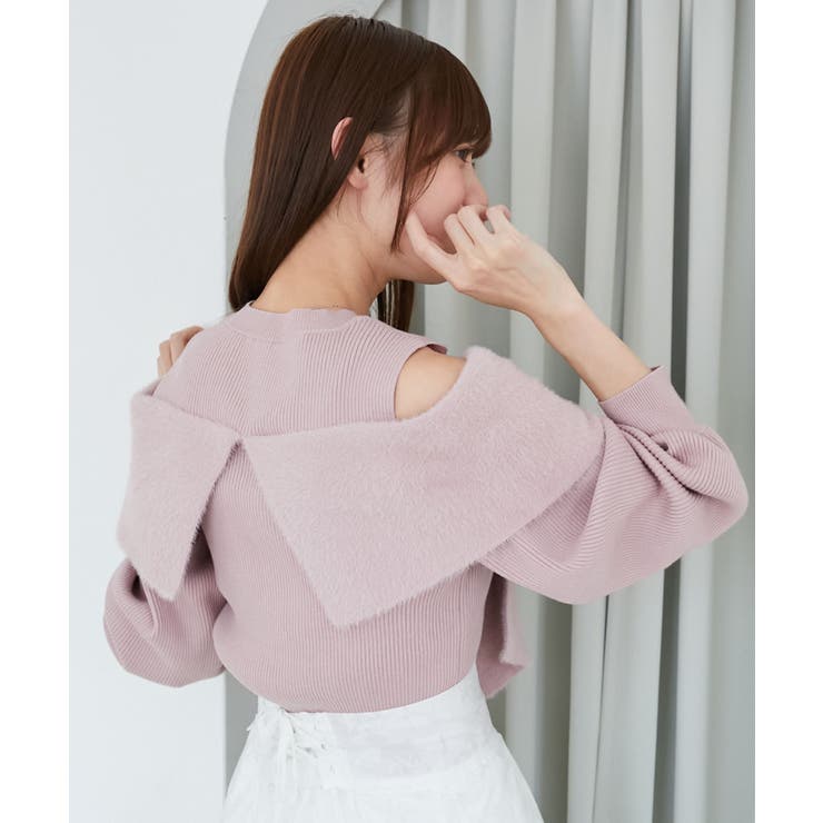 アソートデザインリボンニットトップス | MAJESTIC LEGON  | 詳細画像28 