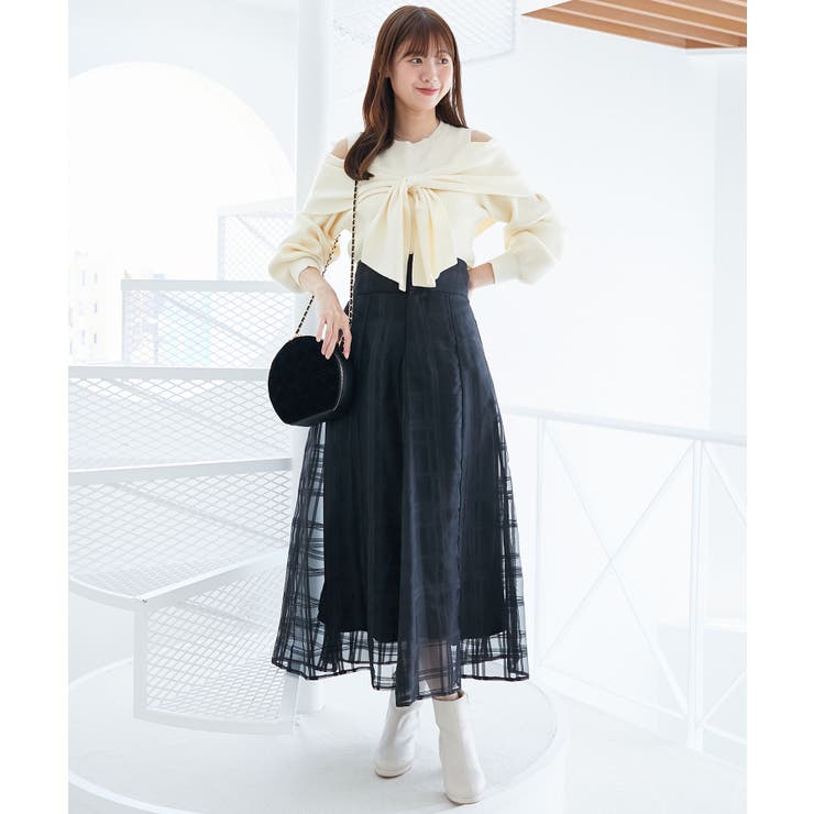 アソートデザインリボンニットトップス | MAJESTIC LEGON  | 詳細画像3 