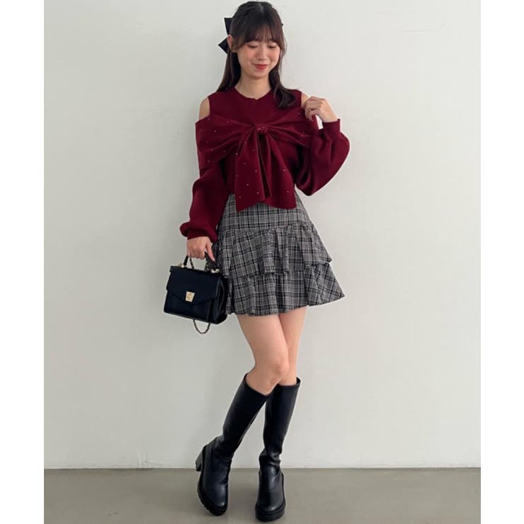 アソートデザインリボンニットトップス | MAJESTIC LEGON  | 詳細画像31 