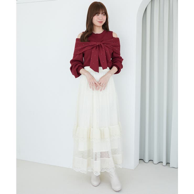 アソートデザインリボンニットトップス | MAJESTIC LEGON  | 詳細画像32 