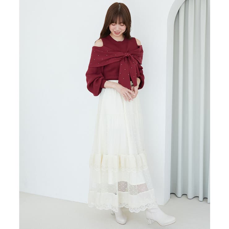 アソートデザインリボンニットトップス | MAJESTIC LEGON  | 詳細画像33 