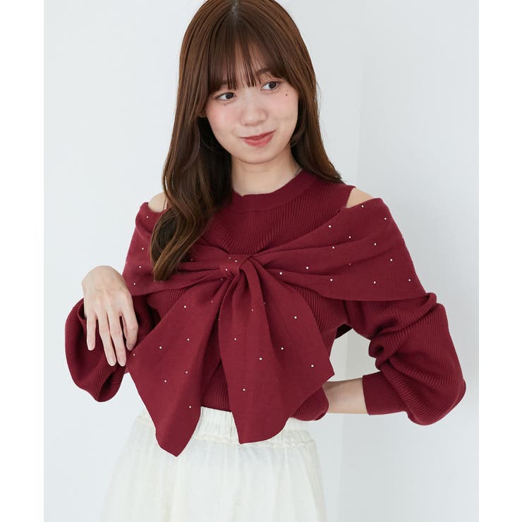 アソートデザインリボンニットトップス | MAJESTIC LEGON  | 詳細画像35 