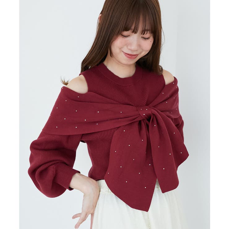 アソートデザインリボンニットトップス | MAJESTIC LEGON  | 詳細画像36 