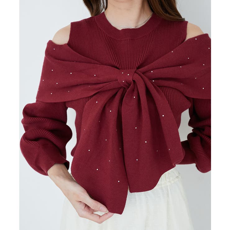 アソートデザインリボンニットトップス | MAJESTIC LEGON  | 詳細画像38 