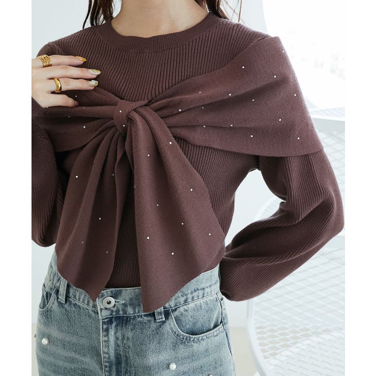 アソートデザインリボンニットトップス | MAJESTIC LEGON  | 詳細画像45 