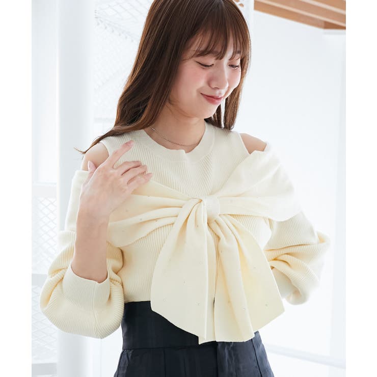 アソートデザインリボンニットトップス | MAJESTIC LEGON  | 詳細画像6 