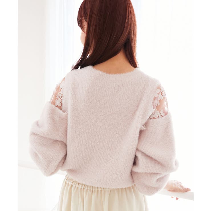 ショルダーレースシャギーニット | MAJESTIC LEGON  | 詳細画像20 