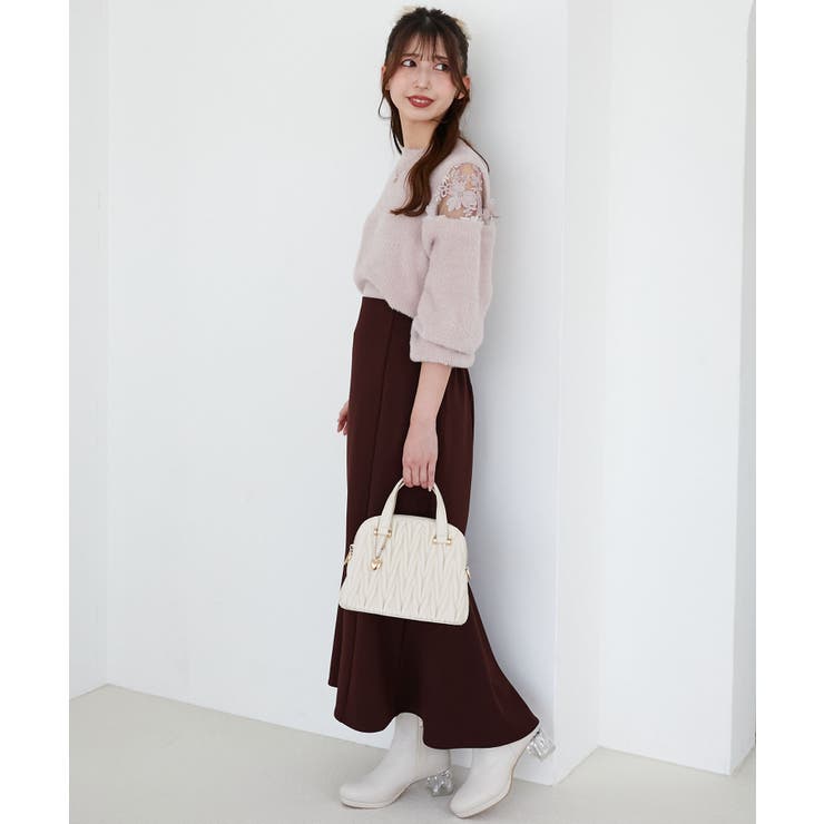 ショルダーレースシャギーニット | MAJESTIC LEGON  | 詳細画像22 