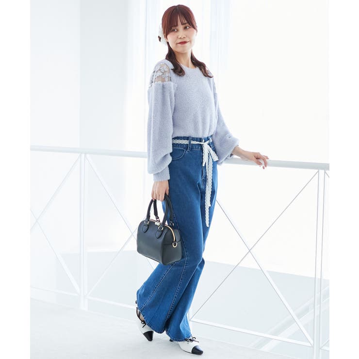 ショルダーレースシャギーニット | MAJESTIC LEGON  | 詳細画像35 