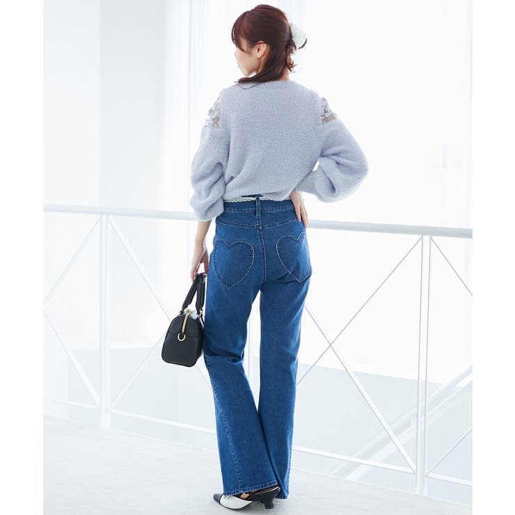 ショルダーレースシャギーニット | MAJESTIC LEGON  | 詳細画像36 