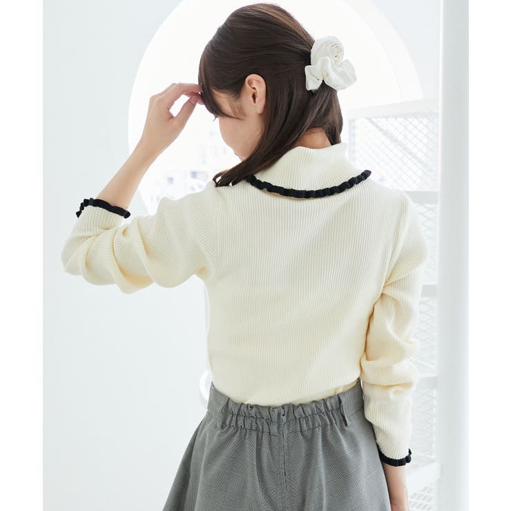 プチフリルタートルニット | MAJESTIC LEGON  | 詳細画像10 