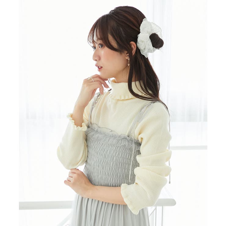 プチフリルタートルニット | MAJESTIC LEGON  | 詳細画像16 