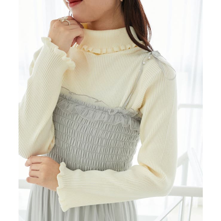 プチフリルタートルニット | MAJESTIC LEGON  | 詳細画像18 