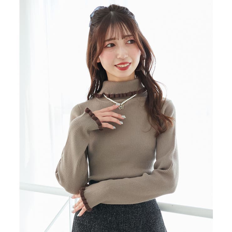 プチフリルタートルニット | MAJESTIC LEGON  | 詳細画像22 