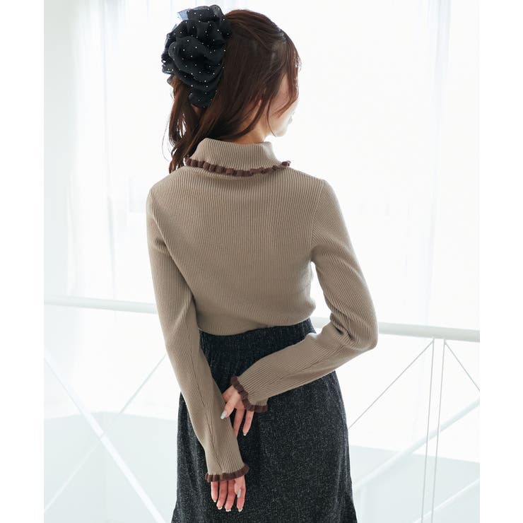 プチフリルタートルニット | MAJESTIC LEGON  | 詳細画像24 