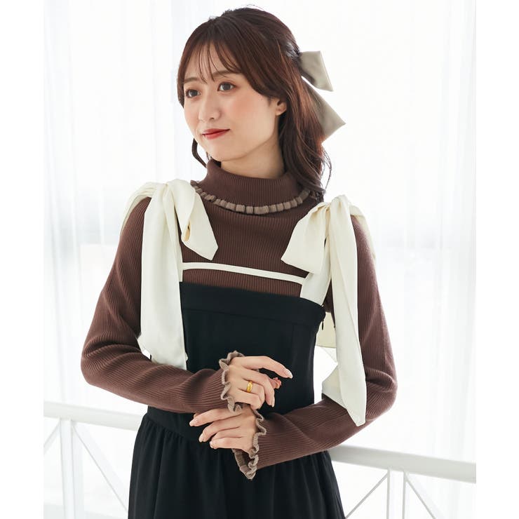 プチフリルタートルニット | MAJESTIC LEGON  | 詳細画像29 