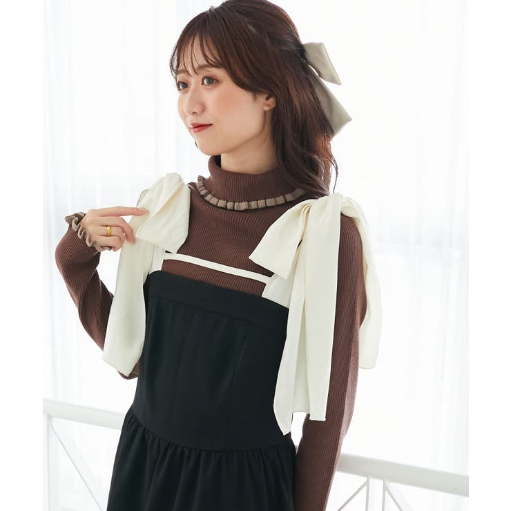 プチフリルタートルニット | MAJESTIC LEGON  | 詳細画像30 