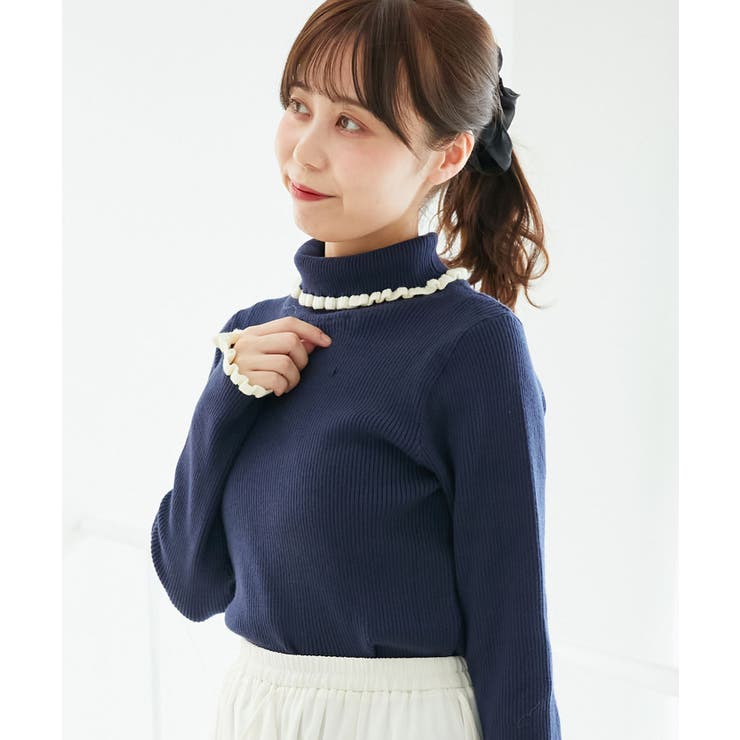 プチフリルタートルニット | MAJESTIC LEGON  | 詳細画像37 