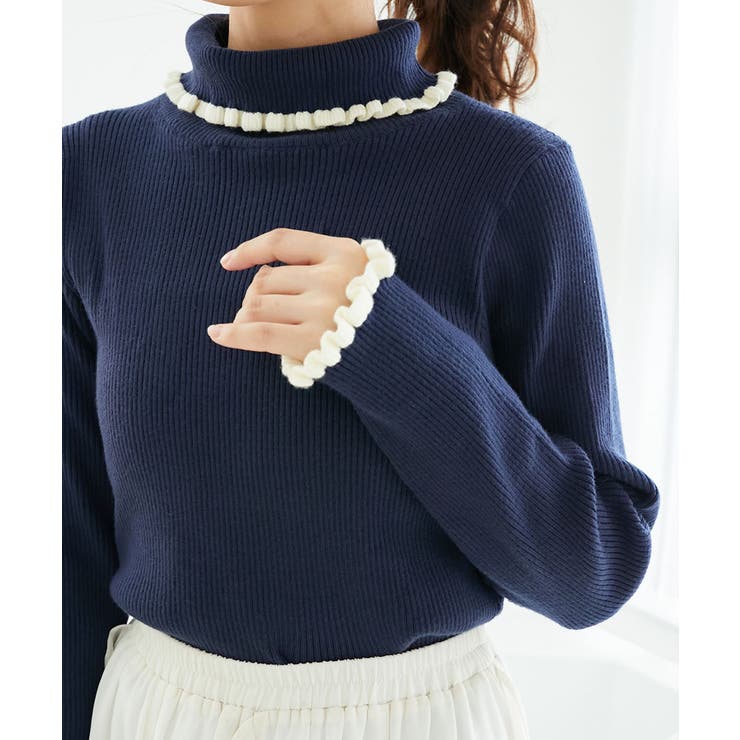 プチフリルタートルニット | MAJESTIC LEGON  | 詳細画像39 