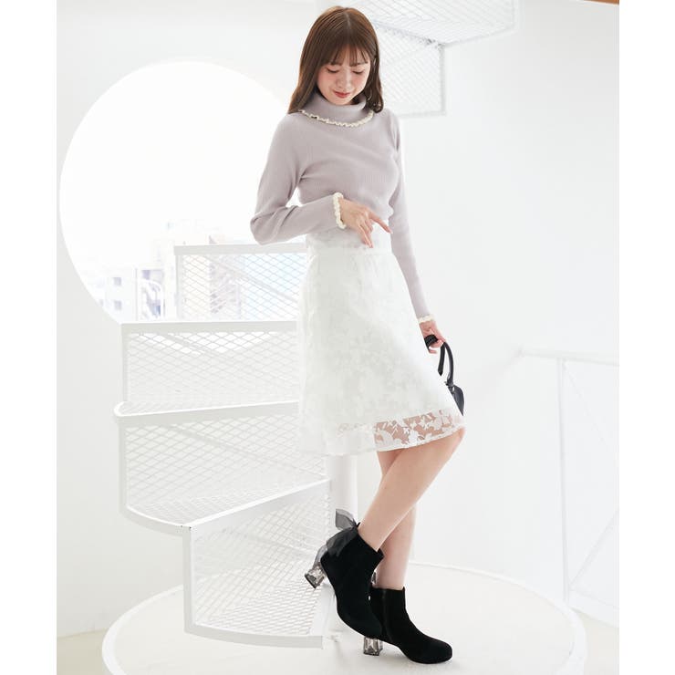 プチフリルタートルニット | MAJESTIC LEGON  | 詳細画像41 