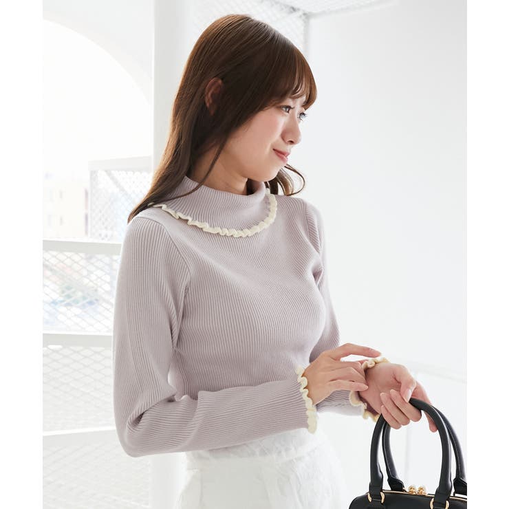 プチフリルタートルニット | MAJESTIC LEGON  | 詳細画像44 