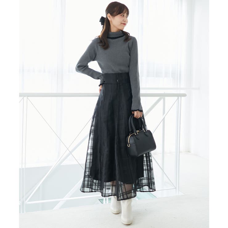 プチフリルタートルニット | MAJESTIC LEGON  | 詳細画像46 