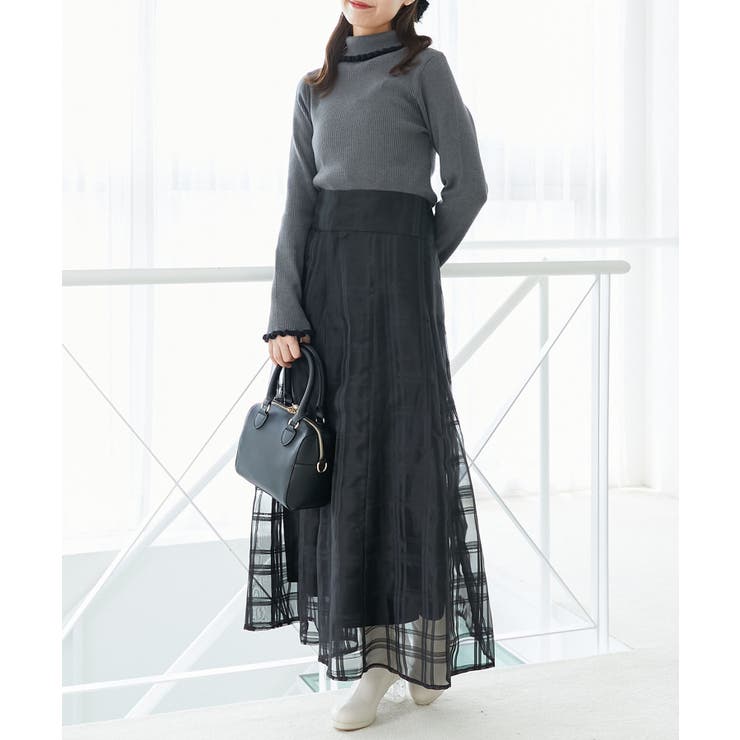 プチフリルタートルニット | MAJESTIC LEGON  | 詳細画像47 