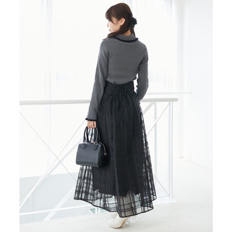 プチフリルタートルニット | MAJESTIC LEGON  | 詳細画像48 