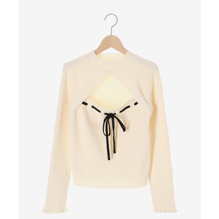 デコルテオープンリボンニット | MAJESTIC LEGON  | 詳細画像22 