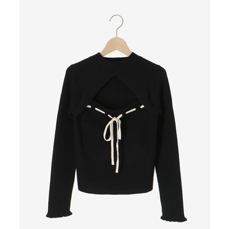 デコルテオープンリボンニット | MAJESTIC LEGON  | 詳細画像24 