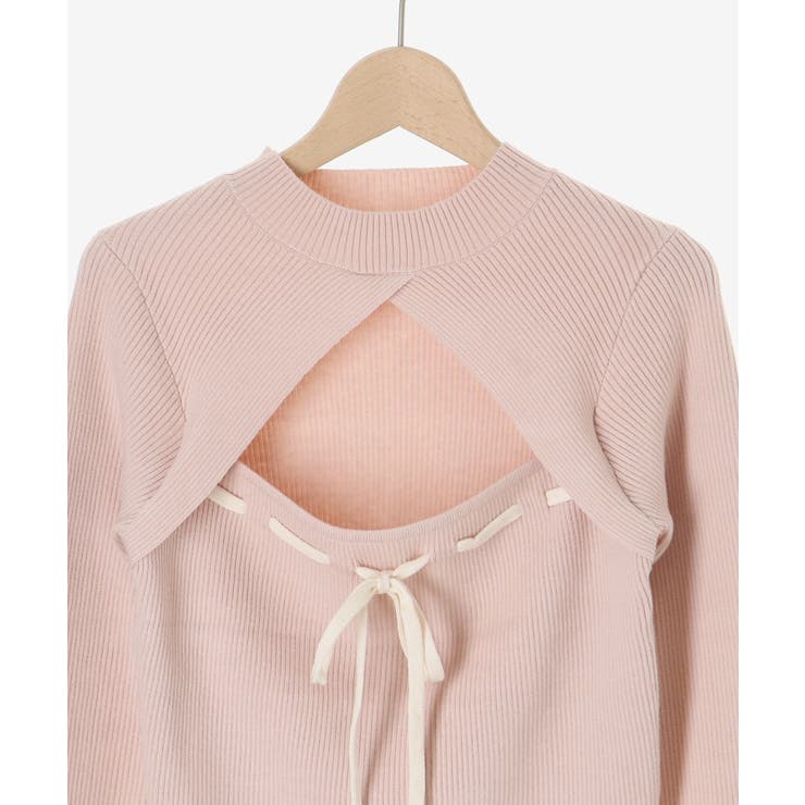 デコルテオープンリボンニット | MAJESTIC LEGON  | 詳細画像26 