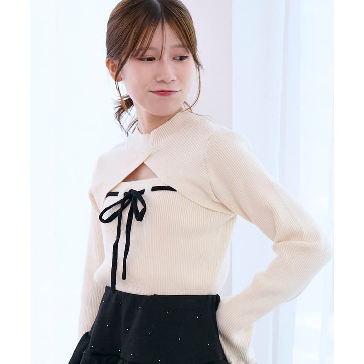 デコルテオープンリボンニット | MAJESTIC LEGON  | 詳細画像6 