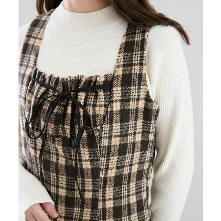 アイボリー | キラキラハイネックニット | MAJESTIC LEGON 