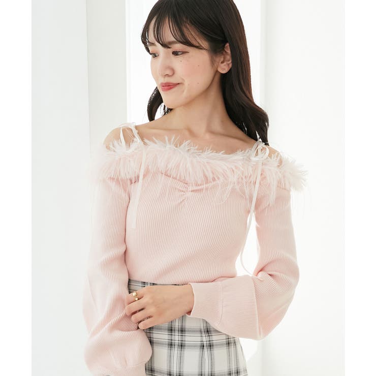 チェーン付きフェイクファーニット | MAJESTIC LEGON  | 詳細画像15 