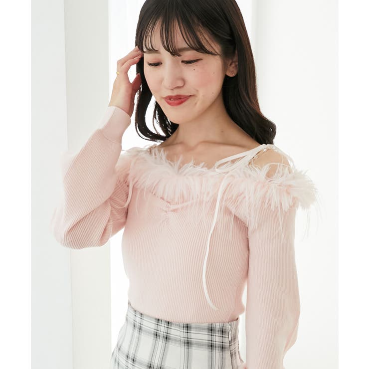 チェーン付きフェイクファーニット | MAJESTIC LEGON  | 詳細画像16 