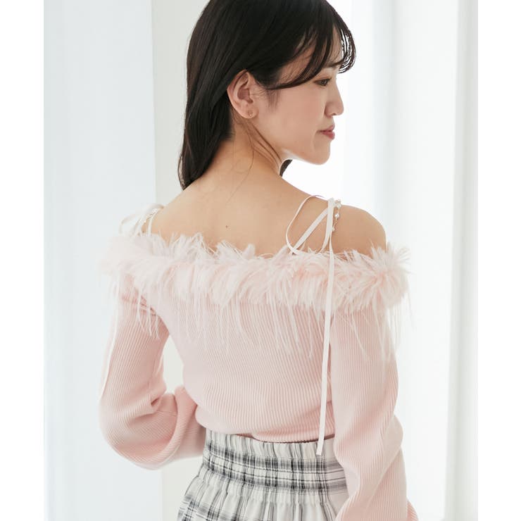 チェーン付きフェイクファーニット | MAJESTIC LEGON  | 詳細画像17 