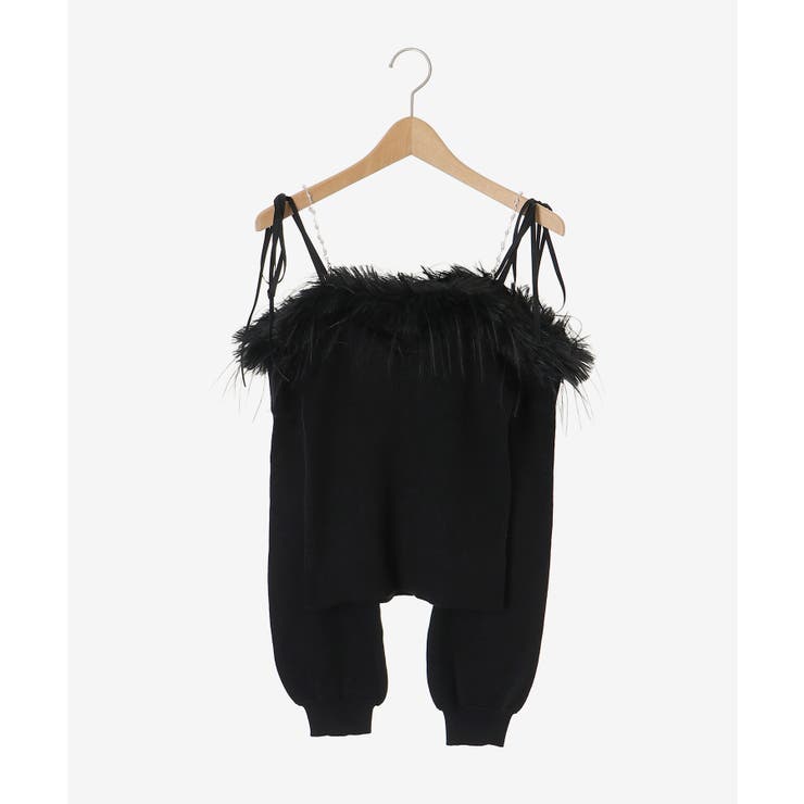 チェーン付きフェイクファーニット | MAJESTIC LEGON  | 詳細画像31 