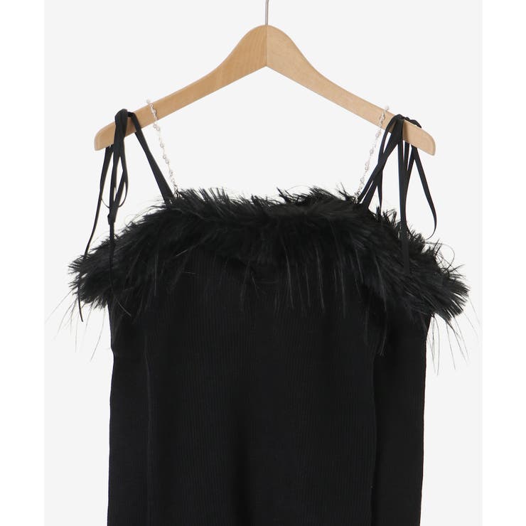 チェーン付きフェイクファーニット | MAJESTIC LEGON  | 詳細画像33 