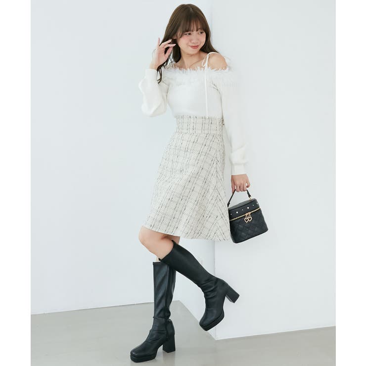 チェーン付きフェイクファーニット | MAJESTIC LEGON  | 詳細画像4 