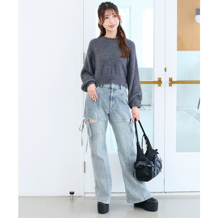 ◎バックリボンシャギーニット | MAJESTIC LEGON  | 詳細画像32 