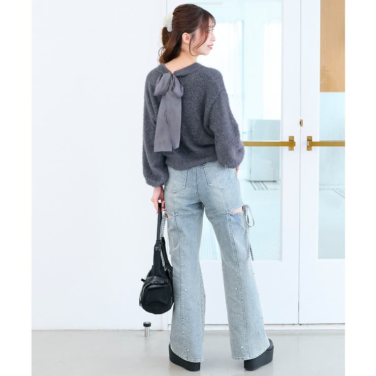 ◎バックリボンシャギーニット | MAJESTIC LEGON  | 詳細画像34 