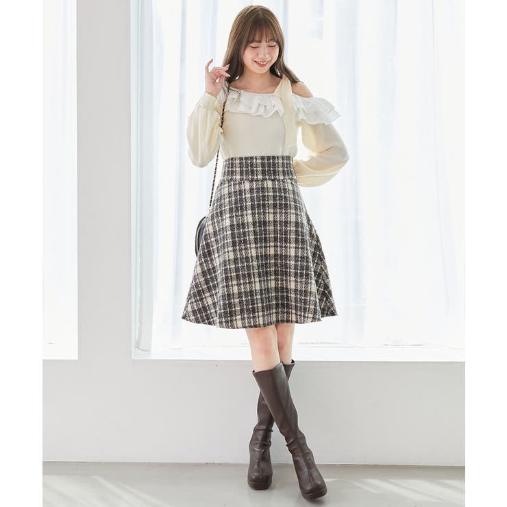 フリルワンショル肩リボンニット | MAJESTIC LEGON  | 詳細画像2 