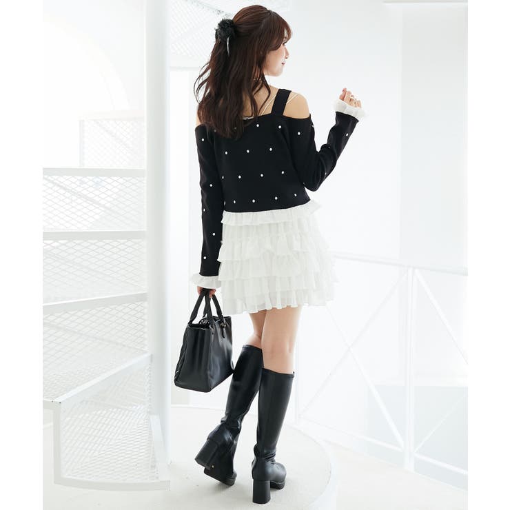 2wayリボンドット肩あきニット | MAJESTIC LEGON  | 詳細画像19 