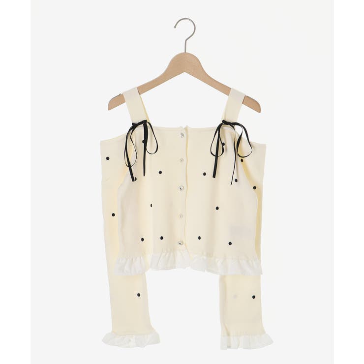 2wayリボンドット肩あきニット | MAJESTIC LEGON  | 詳細画像24 