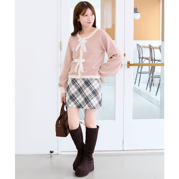 キラキラベロアリボンカーディガン | MAJESTIC LEGON  | 詳細画像10 