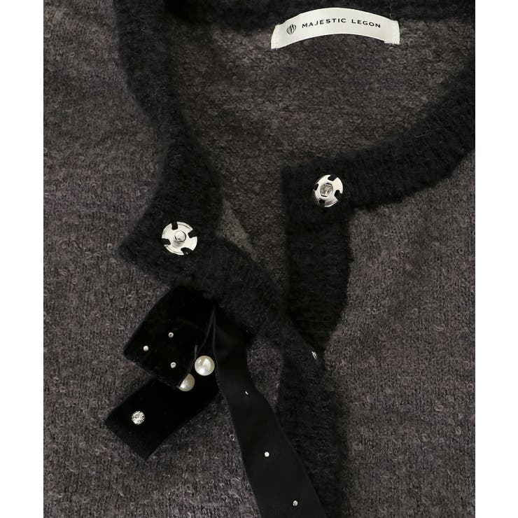 キラキラベロアリボンカーディガン | MAJESTIC LEGON  | 詳細画像28 