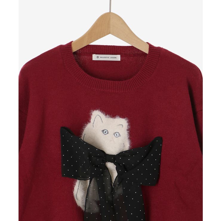 ふわふわLadycatリボンニット | MAJESTIC LEGON  | 詳細画像44 