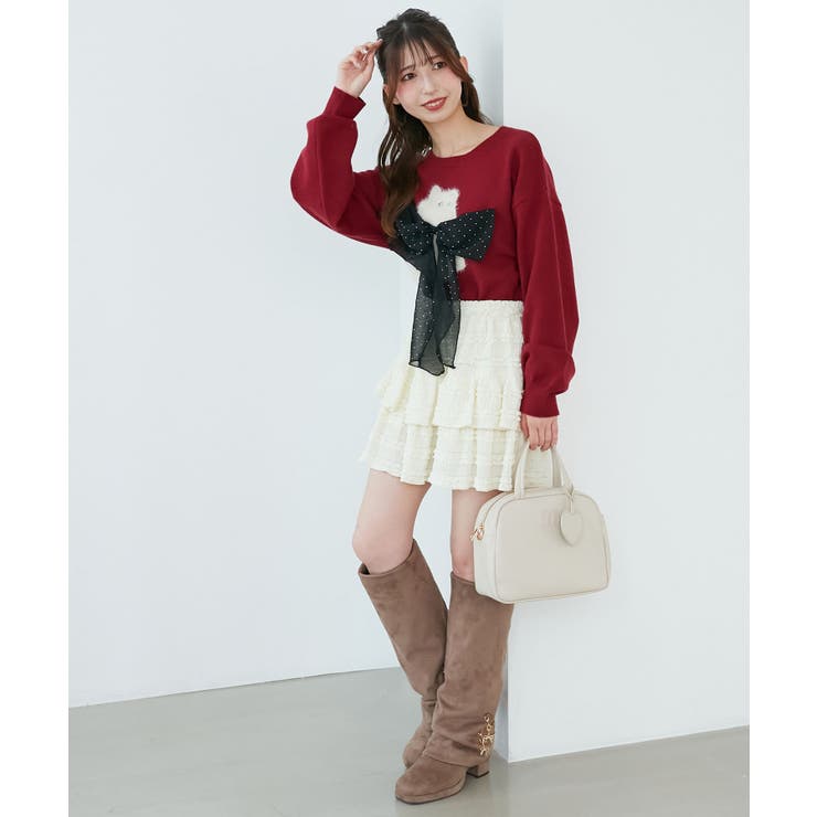 ふわふわLadycatリボンニット | MAJESTIC LEGON  | 詳細画像5 