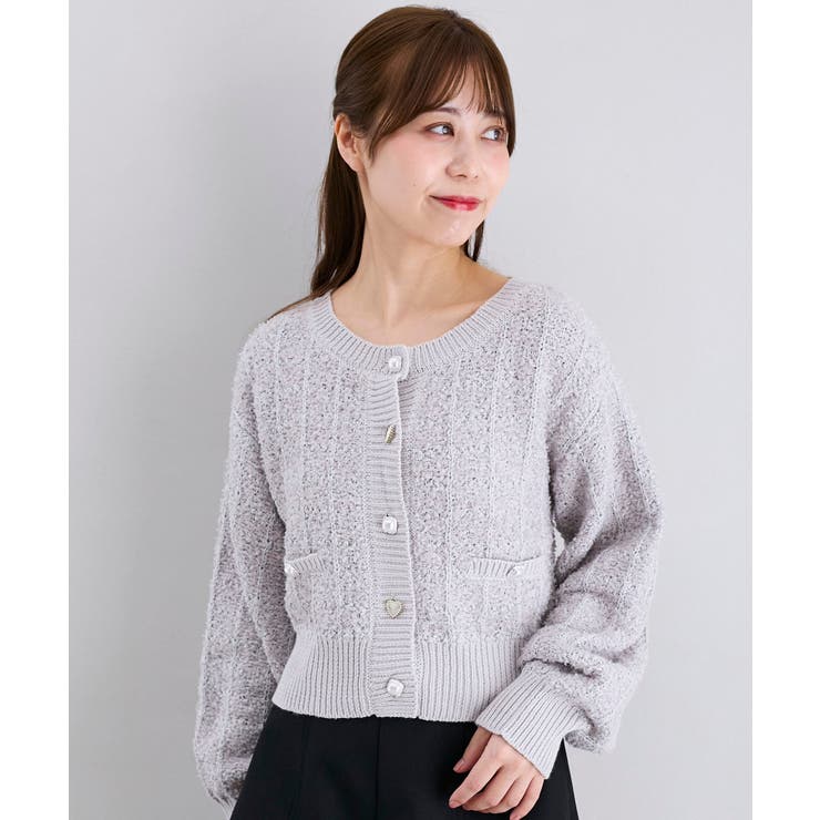 アソートボタンツイードニットカーデ | MAJESTIC LEGON  | 詳細画像16 