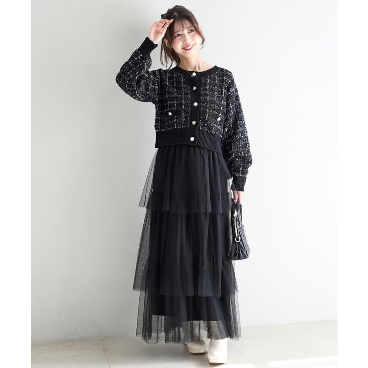 アソートボタンツイードニットカーデ | MAJESTIC LEGON  | 詳細画像20 